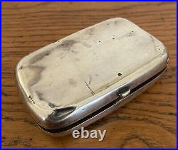 Antique Chinese Export Solid Silver 88g Tobacco Box/Card Case RARE ESTATE FIND