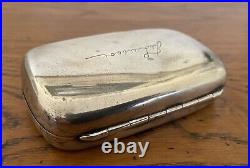 Antique Chinese Export Solid Silver 88g Tobacco Box/Card Case RARE ESTATE FIND