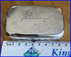 Antique Chinese Export Solid Silver 88g Tobacco Box/Card Case RARE ESTATE FIND