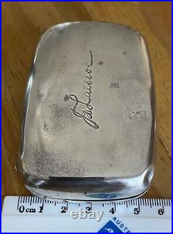 Antique Chinese Export Solid Silver 88g Tobacco Box/Card Case RARE ESTATE FIND