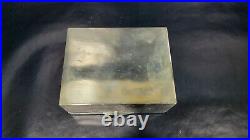 Antique Chinese Export Zee Sung Sterling Silver Humidor Box, Dragons