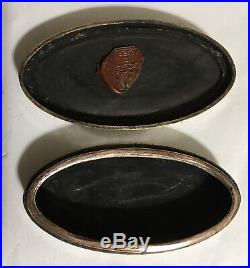Antique Chinese Mixed Metal Bronze Silver Ink Box