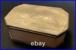 Antique Chinese Mother of Pearl and Silver Snuff Box c 1800 Georgian Qing Canton
