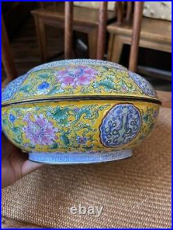 Antique Chinese Pair Cloisonne Box Qing China Asian