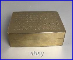 Antique Chinese Paktong Scholars Ink Box FEZX