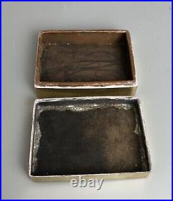 Antique Chinese Paktong Scholars Ink Box FEZX