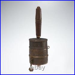 Antique Chinese Qing Dynasty Tibetan Prayer Wheel Bell Opium Scale Dotchin Lot