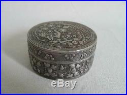 Antique Chinese Repoussed Silver Box / Container