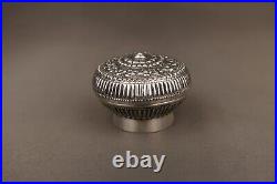 Antique Chinese Silver Box Case 19th Century