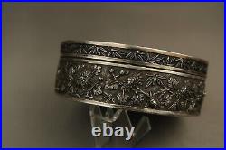 Antique Chinese Silver Box Case 19th Century