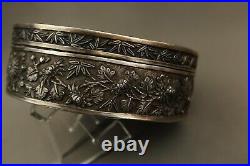 Antique Chinese Silver Box Case 19th Century