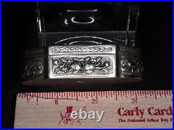 Antique Chinese Silver Box with repousse work