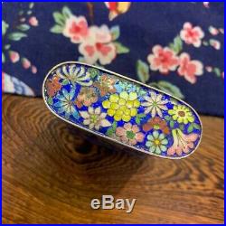 Antique Chinese Silver Enamel box with hallmark111g