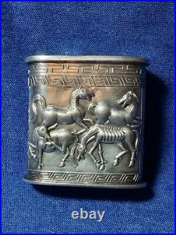 Antique Chinese Silver Opium Box