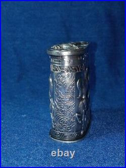 Antique Chinese Silver Opium Box