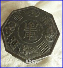 Antique Chinese Silver Opium Box Snuff Box