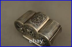 Antique Chinese Silver Plate Box Case