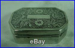 Antique Chinese Silver Snuff Box 34.6g Signed A602017