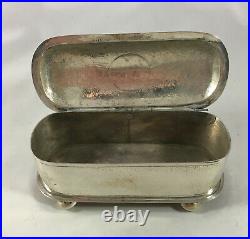Antique Chinese Silver Trinket Box By Tuck Chang 91g EZX