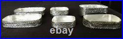 Antique Chinese Silver Trinket Boxes 3 w-Porcelain Hand Inlaid Tops Early 1900's