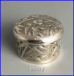 Antique Chinese Solid Silver Box C1900 ELZX