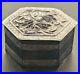 Antique-Chinese-Solid-Silver-Hexagonal-Pill-Box-with-Embossed-Floral-Motif-Lid-01-psuh