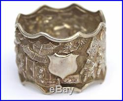 Antique Chinese Solid Silver Napkin Ring (R1265)