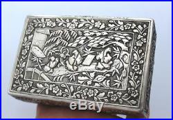 Antique Chinese Solid Silver Trinket/Jewellery Box c. 1913