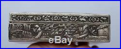 Antique Chinese Solid Silver Trinket/Jewellery Box c. 1913