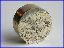 Antique Chinese paktong ink box (3030)