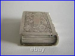 Antique Chinese silver CES Snuff box Book (5612)