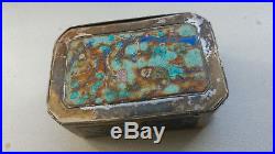 Antique Chinese silver, enamel snuff/ medicin box, marked signed. Quality