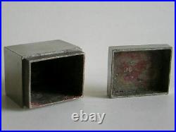 Antique Chinese square opium box (5551)