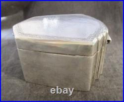Antique Deco Chinese 900 Silver Box Tack Hing Sterling