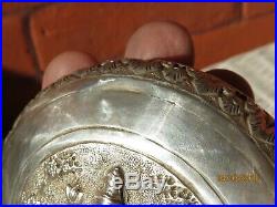 Antique Detailed Sterling silver Chinese Asian Repousse Silver Box