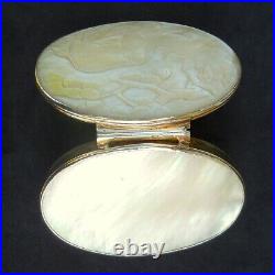 Antique George III Chinese Silver Gilt Pearl Asian Water Buffalo SNUFF BOX c1810
