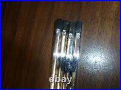 Antique Japanese Marked Sterling Solid Pure Silver Chopsticks 2 Pairs In Box