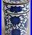 Antique-Qing-Cloisonne-Blue-Flower-Silver-Lace-Copper-Jar-Case-01-yd
