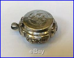 Antique Silver Betel Box Chelpa Tobacco Box Chinese Silver Malay Silver