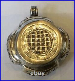 Antique Silver Betel Box Chelpa Tobacco Box Chinese Silver Malay Silver