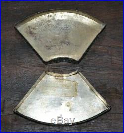 Antique Silver Metal Chinese Repousse Cloisonne Enamel Box