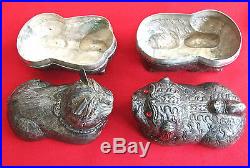 Antique Silver animal boxes, probably Chinese (#460)