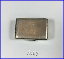 Antique Solid Silver Tested Snuff Box Indistinct Marks Possibly Chinese