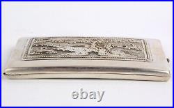 Antique pair of Chinese silver cigarette boxes HongKong 19th/20th c. About 1900