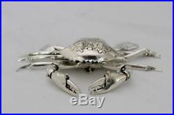Articulated Silver Crab snuff box
