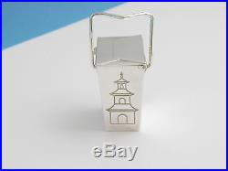 Auth Tiffany & Co RARE VINTAGE Silver Chinese Take Out Pill Box