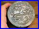Boite-Circulaire-Argent-dragons-Antique-Box-Chinese-INDOCHINE-Silver-01-si