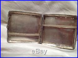 C1910 Fine CHINESE EXPORT Silver CIGARETTE CASE Heavy GEESE & BAMBOO 145g