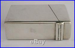 CHINESE INDIAN 900 SOLID SILVER CIGARETTE CARD CASE BOX 111g ANTIQUE