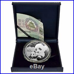 CHINESE SILVER PANDA 2019 150 Gram Silver Proof Coin Box and COA